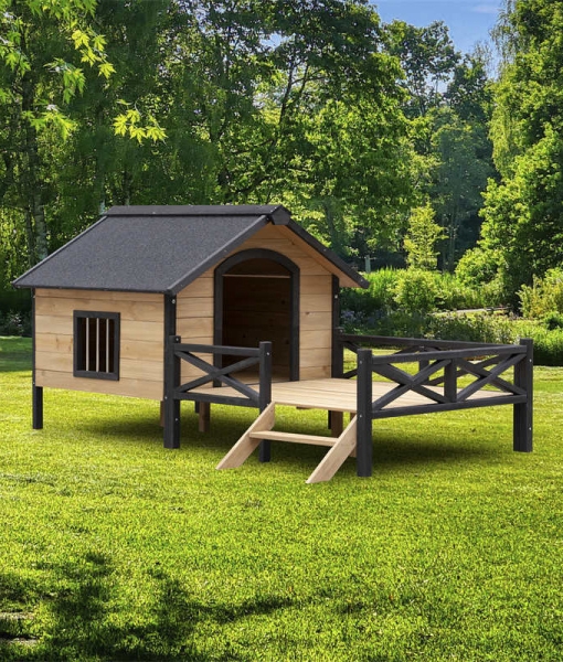 dog kennel large Outdoor Wooden Cabin House