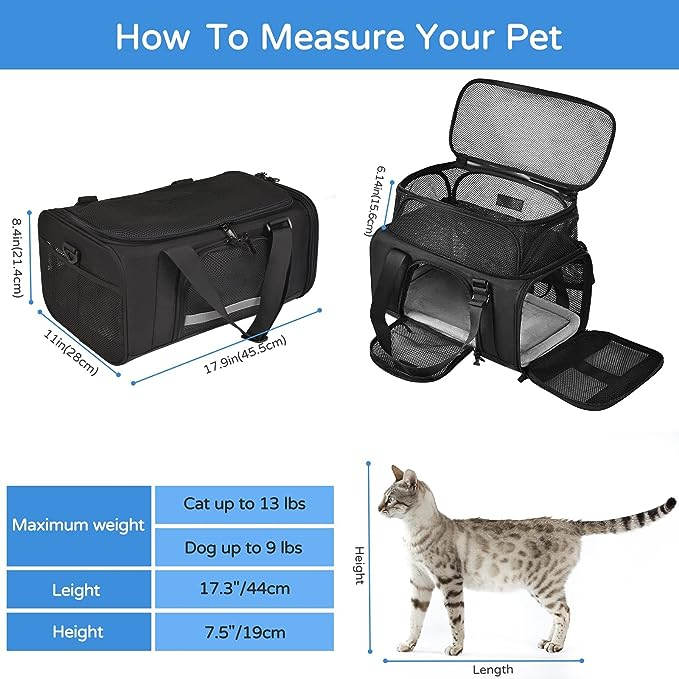 Soft cat carrier Airline Approved Cat Carrier - Bag&Carriers - 1